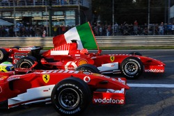 Michael Schumacher and Felipe Massa