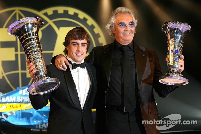FIA Formula One World Championship: Fernando Alonso y Flavio Briatore, Renault F1