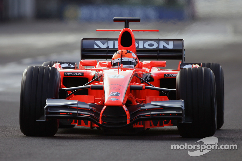 Christijan Albers tests the 2007 Spyker-Ferrari F8-VII