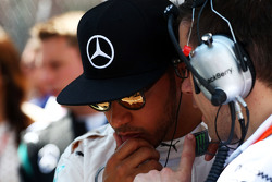 Lewis Hamilton, Mercedes AMG F1 sur la grille