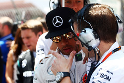 Lewis Hamilton, Mercedes AMG F1 sur la grille
