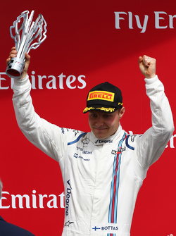 Podio: Tercer lugar Valtteri Bottas, Williams FW37