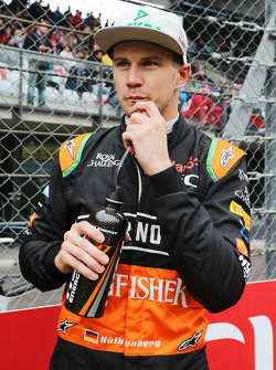 Nico Hulkenberg, Sahara Force India F1 en la parrilla