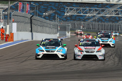 Stefano Comini, SEAT Leon, Target Competition e Mikhail Grachev, SEAT Leon, Liqui Moly Team Engstler