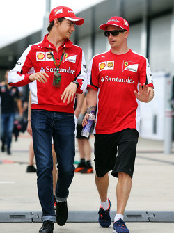 Esteban Gutiérrez, Ferrari piloto de pruebas y reserva con Kimi Raikkonen, Ferrari