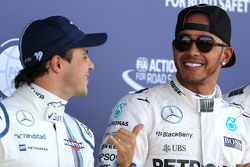 Lewis Hamilton, Mercedes AMG F1 Team e Felipe Massa, Williams F1 Team