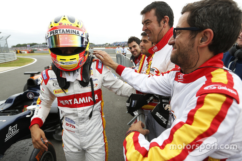 Le vainqueur Rio Haryanto, Campos Racing