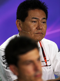Ясухиса Араи, руководитель команды Honda Motorsport на пресс-конференции FIA