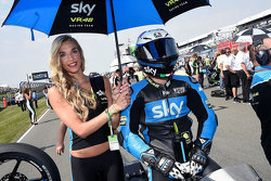 Romano Fenati, SKY VR46 Racing Team sulla griglia del Sachsenring con la sua ombrellina