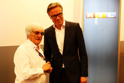 Bernie Ecclestone; Frank Hoffmann, RTL Television Programmdirektor