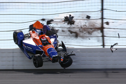 Gros crash pour Charlie Kimball, Chip Ganassi Racing Chevrolet