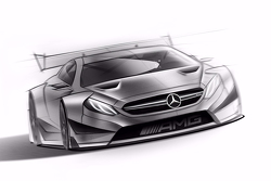 Diseño del Mercedes-Benz DTM para 2016.