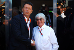 Matteo Renzi, Primo Ministro Italiano con Bernie Ecclestone
