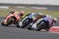 Jorge Lorenzo y Valentino Rossi, Yamaha Factory Racing y Marc Márquez, Repsol Honda Team
