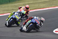 Jorge Lorenzo and Valentino Rossi, Yamaha Factory Racing and Marc Marquez, Repsol Honda Team