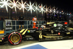 Ромен Грожан, Lotus F1 E23 выезжает из гаража