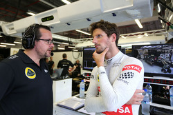 Julien Simon-Chautemps, Ingénieur de course de Romain Grosjean, Lotus F1 Team et Romain Grosjean, Lotus F1 Team