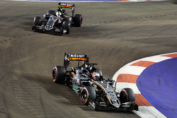 Nico Hülkenberg, Sahara Force India F1 VJM08, vor Teamkollege Sergio Perez, Sahara Force India F1 VJ