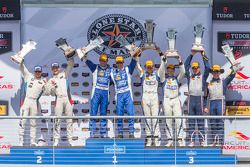 Overall podiums: P winners #01 Chip Ganassi Racing Ford/Riley: Scott Pruett, Joey Hand, PC winners #54 CORE autosport Oreca FLM09: Jon Bennett, Colin Braun, GTLM winners #25 BMW Team RLL BMW Z4 GTE: Bill Auberlen, Dirk Werner and GTD winners #33 Riley Motorsports SRT Viper GT3-R: Ben Keating, Jeroen Bleekemolen