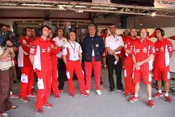 Pramac D'Antin team watches qualifying