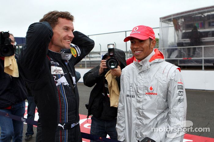 David Coulthard, Red Bull Racing y Lewis Hamilton, McLaren Mercedes