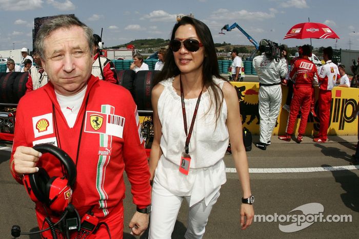 Scuderia Ferrari, Jean Todt y Dr. Michelle Yeoh novia de Jean Todt, Director General de Ferrari
