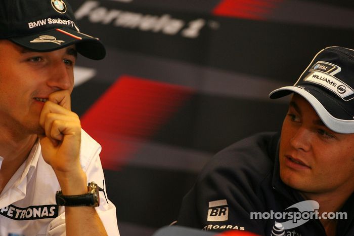 Robert Kubica,  BMW Sauber F1 Team, Nico Rosberg, WilliamsF1 Team