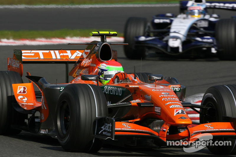Sakon Yamamoto, Spyker F1 Team, F8-VII-B, Alexander Wurz, Williams F1 Team, FW29
