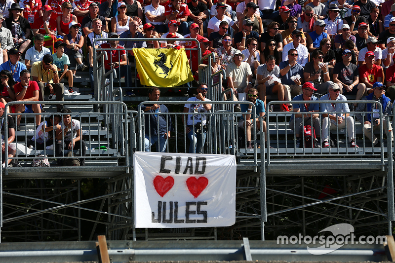 Eine Nachricht für Jules Bianchi