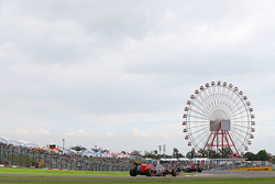 Max Verstappen, Scuderia Toro Rosso STR10 leads team mate Carlos Sainz Jr., Scuderia Toro Rosso STR10