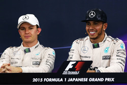 Lewis Hamilton, Mercedes AMG F1 Team e Nico Rosberg, Mercedes AMG F1 Team