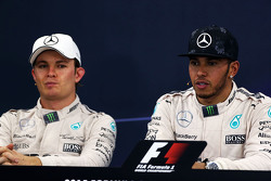 Conférence de presse : le vainqueur Lewis Hamilton, Mercedes AMG F1 Team, le deuxième, Nico Rosberg, Mercedes AMG F1 Team