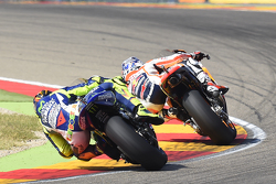 Dani Pedrosa, Repsol Honda Team et Valentino Rossi, Yamaha Factory Racing