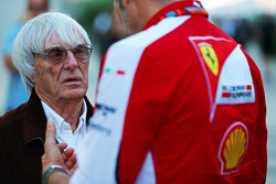 Bernie Ecclestone com Maurizio Arrivabene, Ferrari