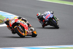 Dani Pedrosa, Repsol Honda Team y Valentino Rossi, Yamaha Factory Racing
