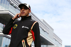 Pastor Maldonado, Lotus F1 Team en el desfile de pilotos