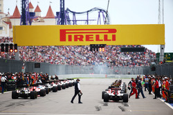 La grille avant le départ