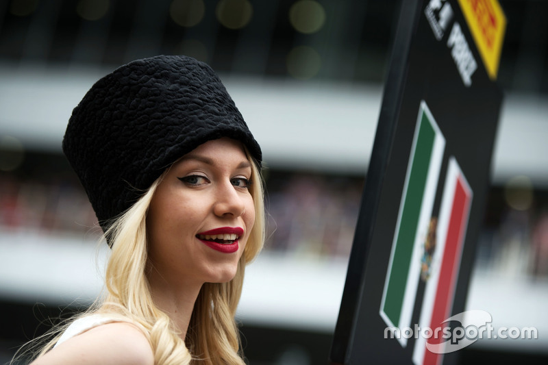 Grid girl de Sergio Perez, Sahara Force India F1