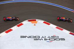 Daniil Kvyat en Daniel Ricciardo, Red Bull Racing