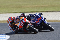 Marc Marquez, Repsol Honda Team sorpassa Jorge Lorenzo, Yamaha Factory Racing