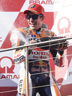 Podium: el ganador, Marc Márquez, Repsol Honda Team