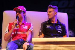 Esteban Gutíerrez, Ferrari Piloto de pruebas y de reserva y Nico Hulkenberg, Sahara Force India F1 e