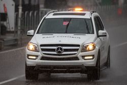 Vehículo de Control de carrera en la lluvia