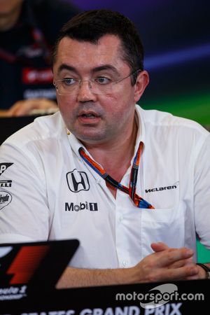 Eric Boullier, McLaren Racing Director in the FIA Press Conference