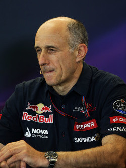 Franz Tost, Scuderia Toro Rosso Director del Equipo en la Conferencia de prensa FIA
