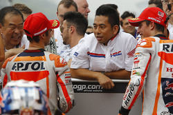 Polesitter Dani Pedrosa, Repsol Honda Team and second place Marc Marquez, Repsol Honda Team