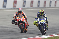 Marc Marquez, Repsol Honda Team en Valentino Rossi, Yamaha Factory Racing
