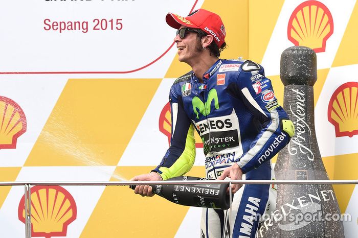 Podium: tercer lugar, Valentino Rossi, Yamaha Factory Racing