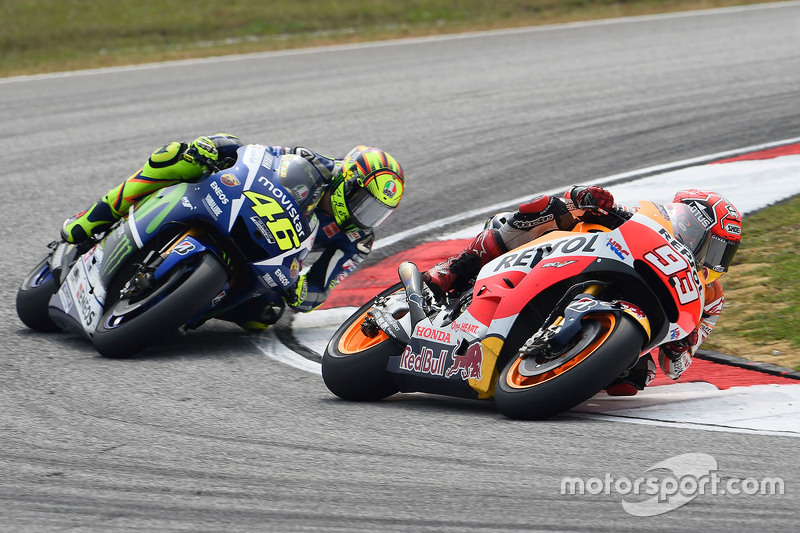 Marc Marquez, Repsol Honda Team en Valentino Rossi, Yamaha Factory Racing