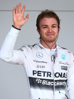Polezitter Nico Rosberg, Mercedes AMG F1